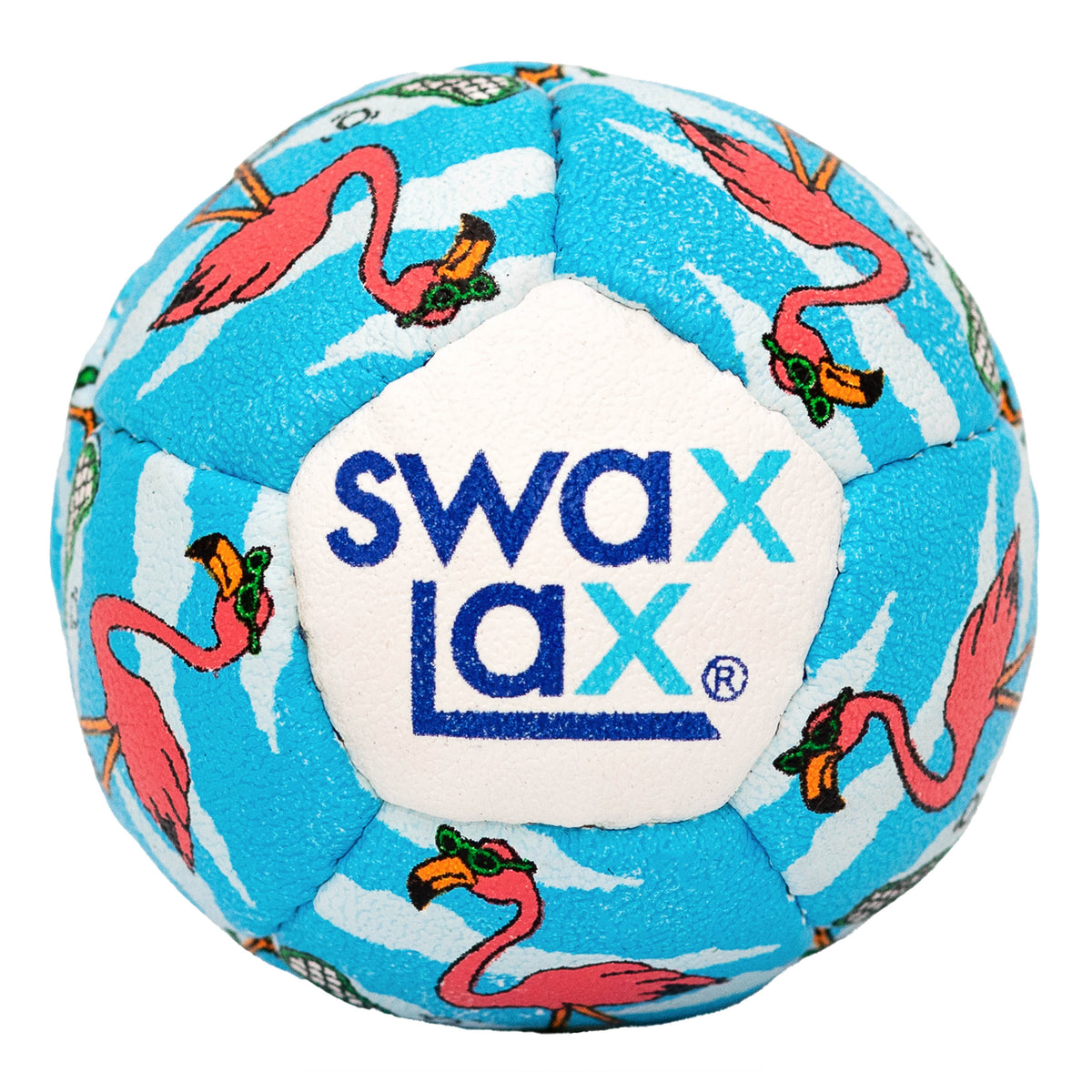 Swax Lax lacrosse training ball - Flamingo - front view
